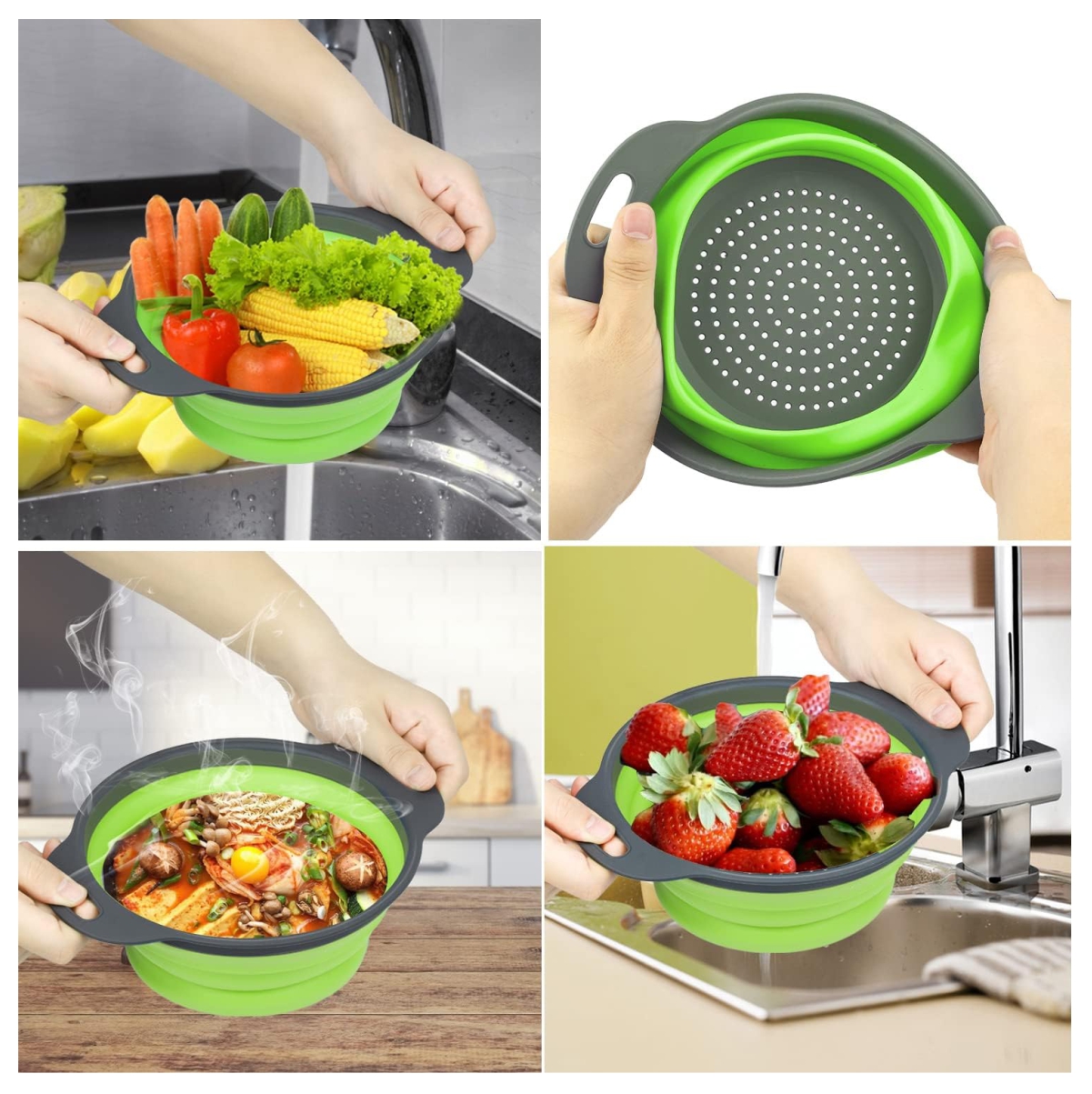 Colador Escurridor Plegable Expandible